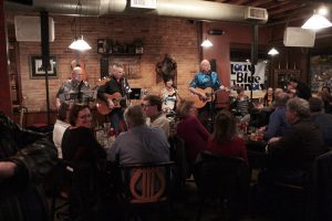 Crowded House: Lazy Blue Tunas engaged a capacity crowd for its farewell show at One Trick Pony on Saturday. (Photo/Anna Sink)