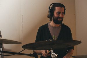 'Really Fun Process': Dan Rickabus in the recording studio. 