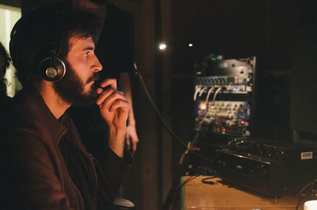 Big Sound: Ben Zito in his recording studio during the Public Access sessions. 